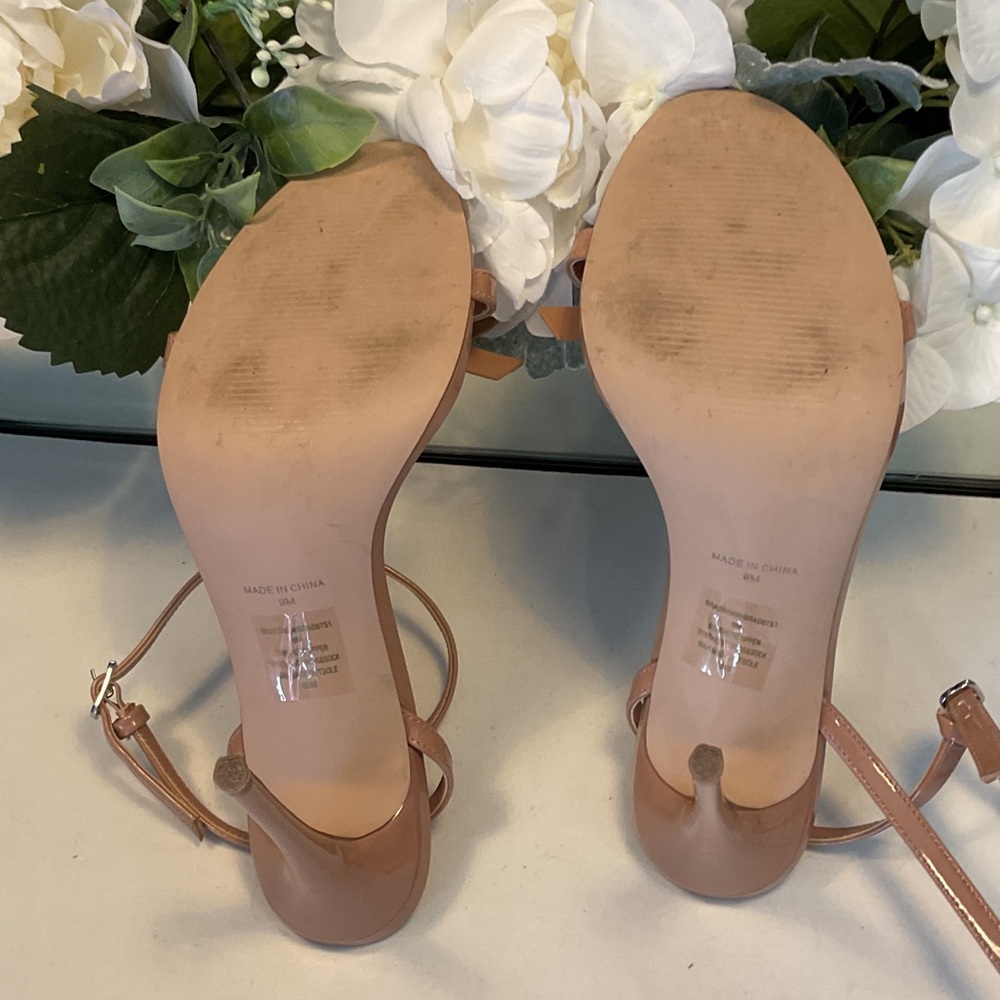 Steve Madden Nude Bow Strap Heels - Picture 5 of 8